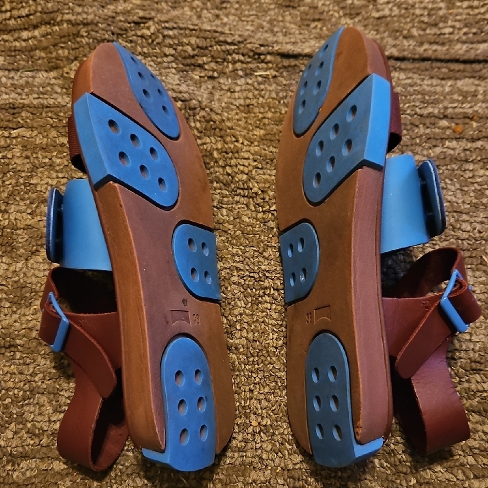 Camper Women's Blue and Brown Sandals - Picture 4 of 6